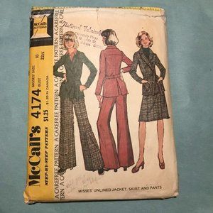 McCall's Vintage Sewing Pattern #4174 - Misses' Separates - Size 10